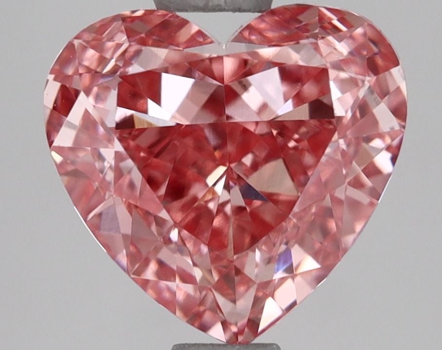 Loose Lab Diamond IGI Heart 1.62ct Fancy Vivid Pink VS1 (1 of 1)