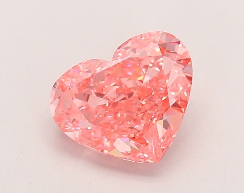 Loose Lab Diamond IGI Heart 1.64ct Fancy Vivid Pink VVS2: Loose Lab Diamond IGI Heart 1.64ct Fancy Vivid Pink VVS2 Loose Lab Diamond IGI Heart, 1.64ct, Fancy Vivid Pink, VVS2 clarity, with excellent polish and symmetry, measuring 6.65L x 7.98W x 4.0H. Item S