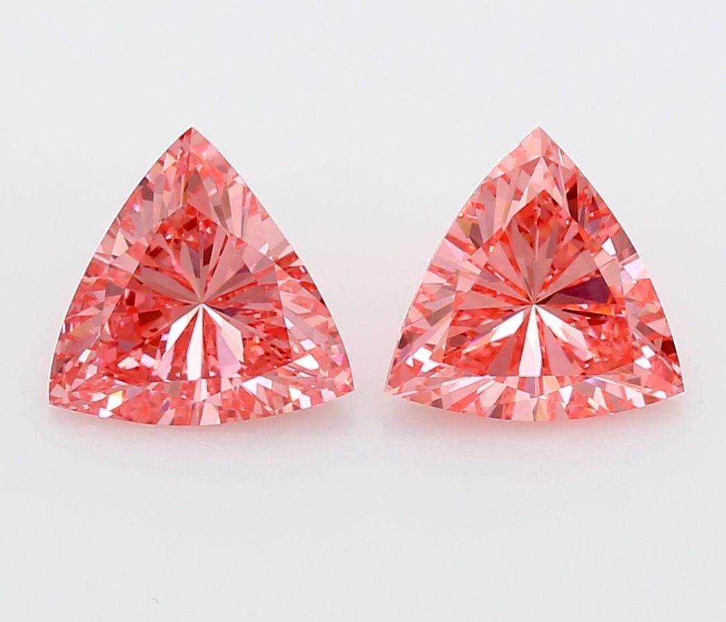 Loose Lab Diamond Triangular 2.19ct Pink VVS2 (1 of 1)