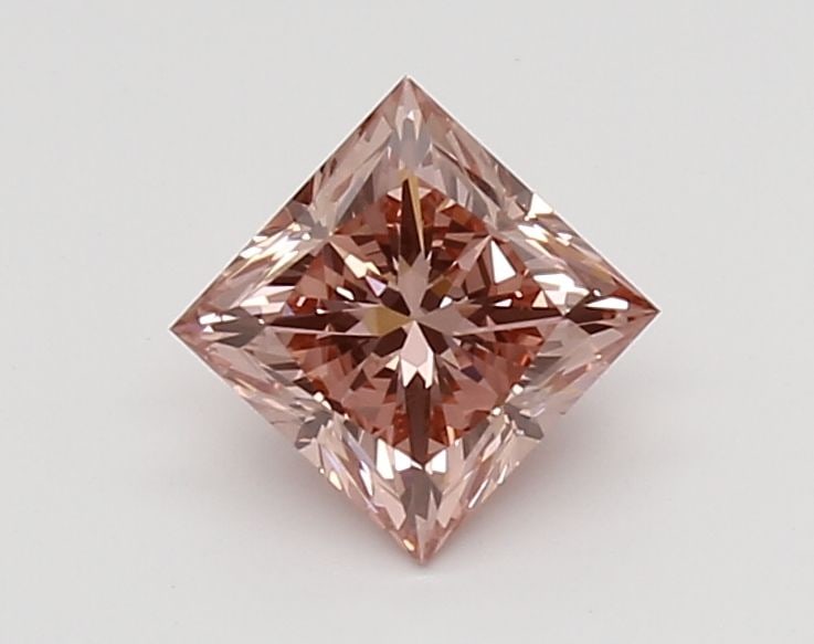 Loose Lab Diamond IGI Princess 1.01ct Fancy Vivid Pink VS2: Loose Lab Diamond IGI Princess 1.01ct Fancy Vivid Pink VS2 Loose Lab Diamond IGI Princess 1.01ct Fancy Vivid Pink VS2, features good polish and symmetry with dimensions of 5.29L x 5.27W x 4.08H, certi