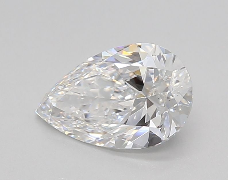 Loose Lab Diamond Pear 1.01ct E VS2: Loose Lab Diamond Pear 1.01ct E VS2 Loose Lab Diamond Pear, 1.01ct, color E, VS2 clarity, with EX polish and symmetry. Certification is not available, measuring 5.66L x 8.74W x 3.38H. Item Specifics: