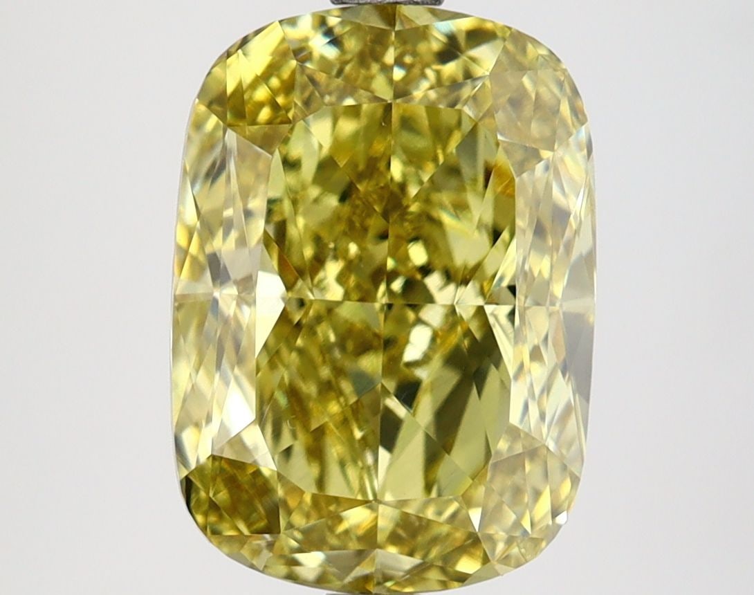 Loose Lab Diamond IGI Cushion Modified 4.0ct Fancy Intense Yellow VS2: Loose Lab Diamond IGI Cushion Modified 4.0ct Fancy Intense Yellow VS2 Loose Lab Diamond IGI Cushion Modified, 4.0ct, Fancy Intense Yellow, VS2 clarity, certified by IGI, with dimensions of 10.97L x