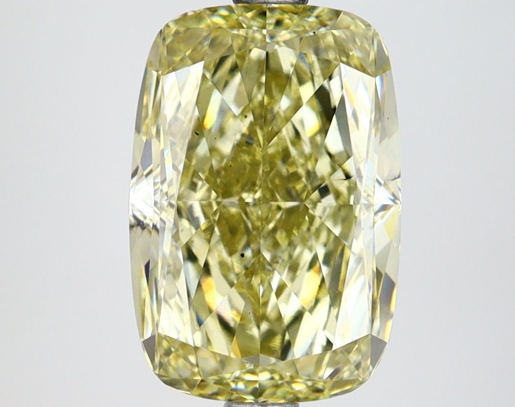 Loose Lab Diamond IGI Cushion Modified 4.01ct Fancy Yellow VS2: Loose Lab Diamond IGI Cushion Modified 4.01ct Fancy Yellow VS2 Loose Lab Diamond IGI Cushion Modified, 4.01ct, Color: Fancy Yellow, Clarity: VS2, showcases EX Polish and EX Symmetry, dimensions 11.23L
