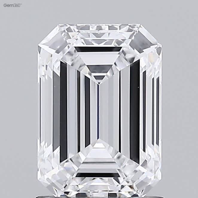 Loose Lab Diamond GIA Emerald 1.4ct D VS1: Loose Lab Diamond GIA Emerald 1.4ct D VS1 Loose Lab Diamond GIA Emerald, 1.4ct, Color D, Clarity VS1, with Excellent Polish and Symmetry, measures 7.67L x 5.4W x 3.5H, certified by GIA. Item Specifics