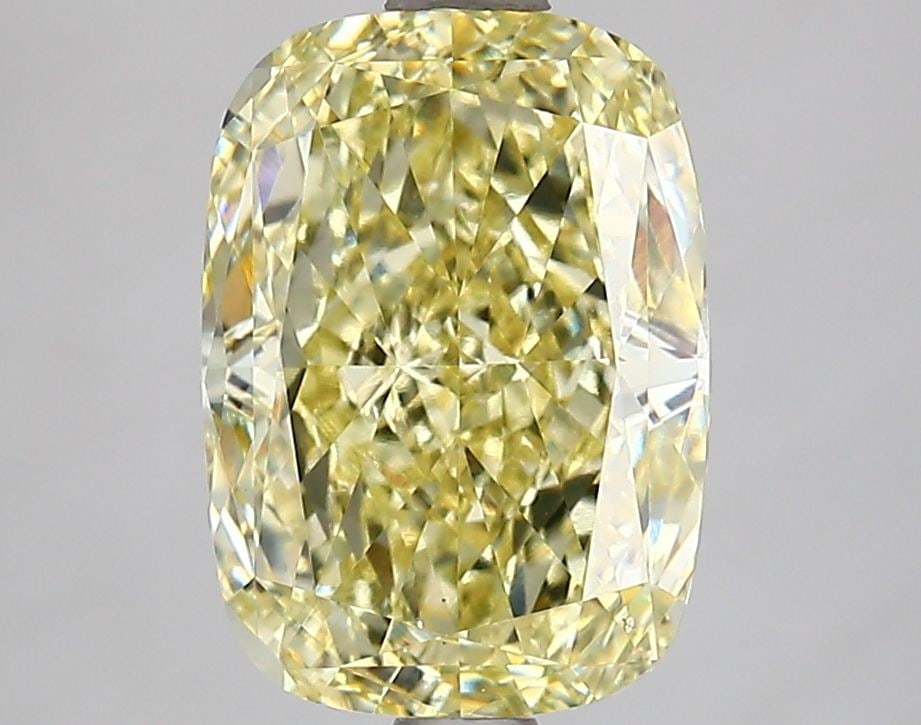 Loose Lab Diamond IGI Cushion Modified 3.05ct Fancy Intense Yellow VS2: Loose Lab Diamond IGI Cushion Modified 3.05ct Fancy Intense Yellow VS2 Loose Lab Diamond IGI Cushion Modified, 3.05ct, Color Fancy Intense Yellow, Clarity VS2, with Excellent Polish and Symmetry, meas