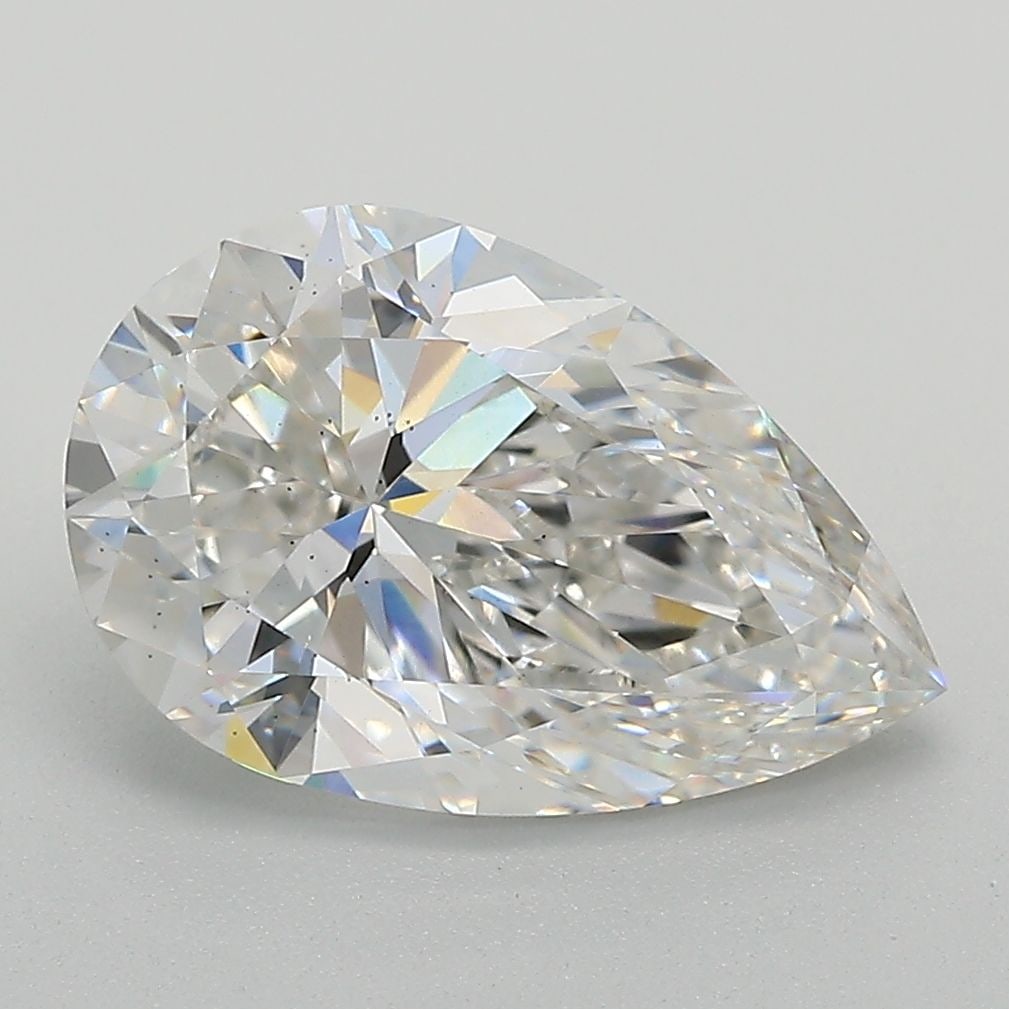Loose Lab Diamond 2.89ct E VS2 - IGI Pear: Loose Lab Diamond 2.89ct E VS2 - IGI Pear Loose lab diamond weighing 2.89ct, color E, clarity VS2, with excellent polish and symmetry, measurements of 12.42L x 7.9W x 4.92H, certified by IGI. Item Spe