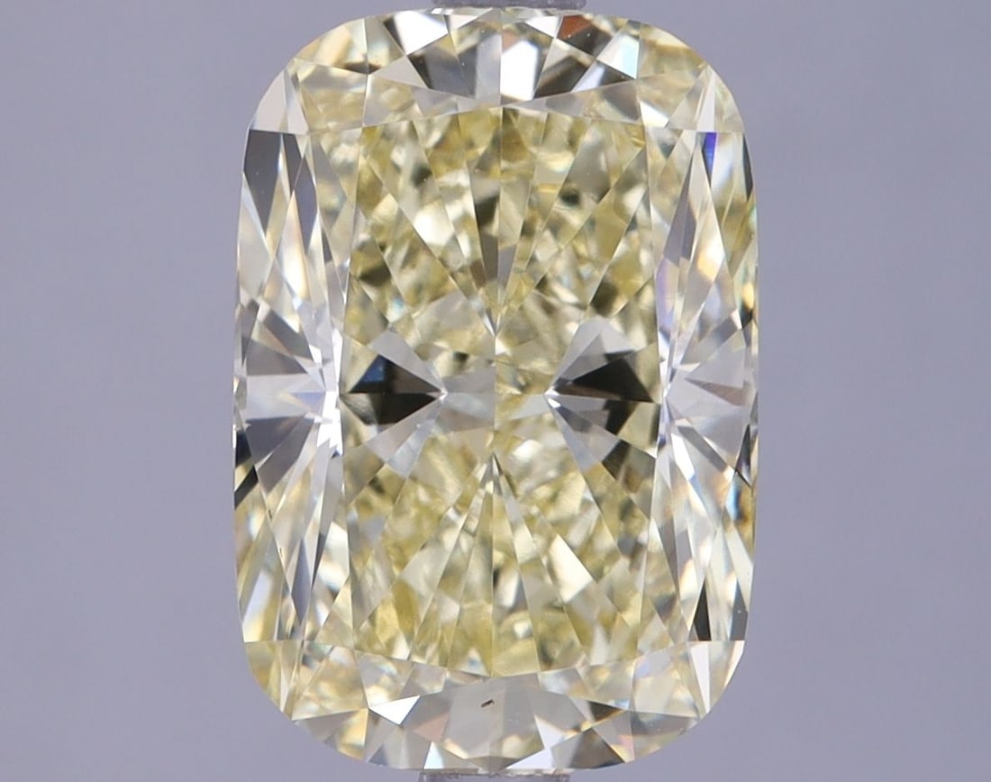 Loose Lab Diamond IGI Cushion Brilliant 2.94ct Fancy Intense Yellow VS1: Loose Lab Diamond IGI Cushion Brilliant 2.94ct Fancy Intense Yellow VS1 Loose Lab Diamond, IGI certified, weighing 2.94ct, color Fancy Intense Yellow, clarity VS1, with polish and symmetry rated as ex