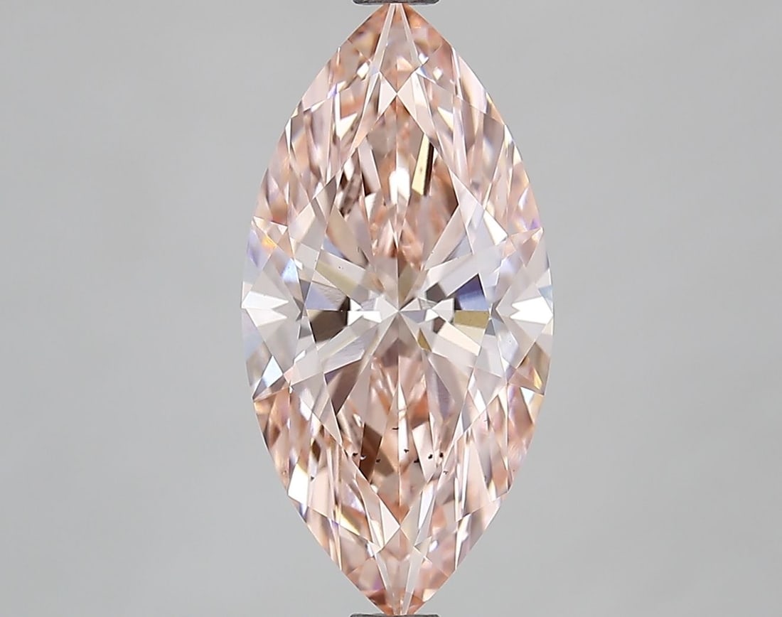 Loose Lab Diamond IGI Marquise 3.14ct Fancy Intense Pink VS2: Loose Lab Diamond IGI Marquise 3.14ct Fancy Intense Pink VS2 Loose lab-created diamond weighing 3.14ct, fancy intense pink color, clarity VS2, featuring excellent polish and symmetry, certified by IGI