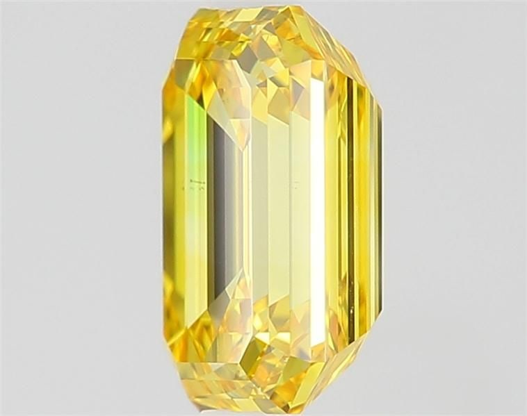 Loose Lab Diamond IGI Emerald 1.5ct Fancy Vivid Yellow SI1: Loose Lab Diamond IGI Emerald 1.5ct Fancy Vivid Yellow SI1 Loose lab-grown diamond, IGI certified, featuring a 1.5ct emerald cut with a Fancy Vivid Yellow color and SI1 clarity. Polish and symmetry ra