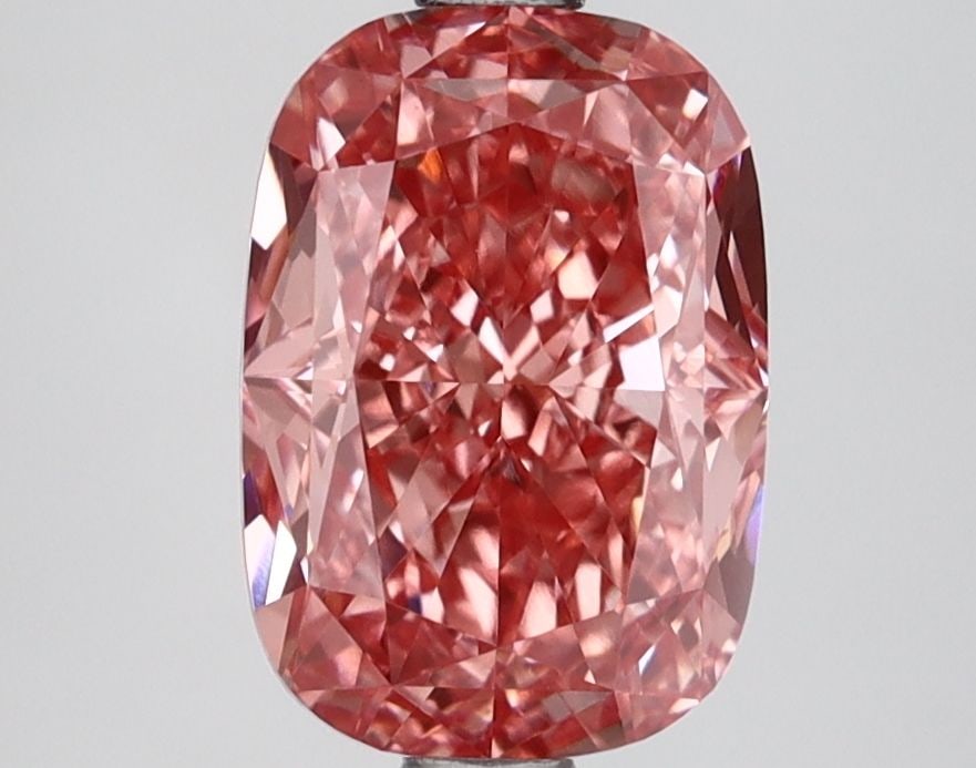 Loose Lab Diamond IGI Cushion Modified 2.56ct Fancy Vivid Pink VS1: Loose Lab Diamond IGI Cushion Modified 2.56ct Fancy Vivid Pink VS1 Loose lab-grown diamond, IGI certified, with a 2.56ct cushion modified cut in Fancy Vivid Pink color and VS1 clarity. Polish and symm