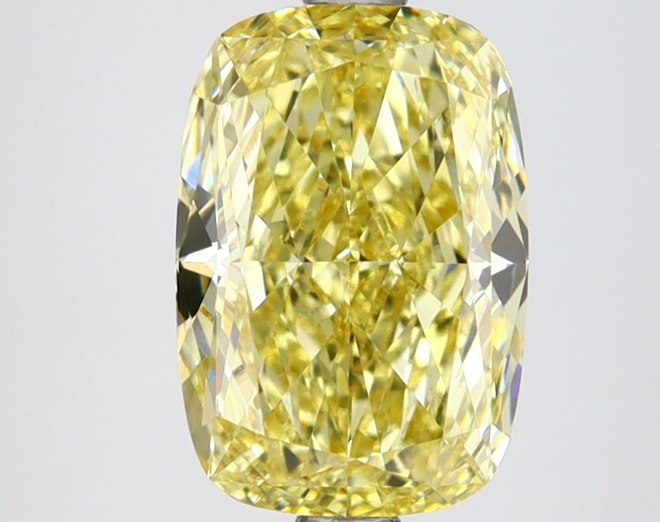 Loose Lab Diamond IGI Cushion Modified 2.75ct Fancy Vivid Yellow VVS2: Loose Lab Diamond IGI Cushion Modified 2.75ct Fancy Vivid Yellow VVS2 This Loose Lab Diamond weighs 2.75ct, has a Fancy Vivid Yellow color and VVS2 clarity, with excellent polish and symmetry, certifi