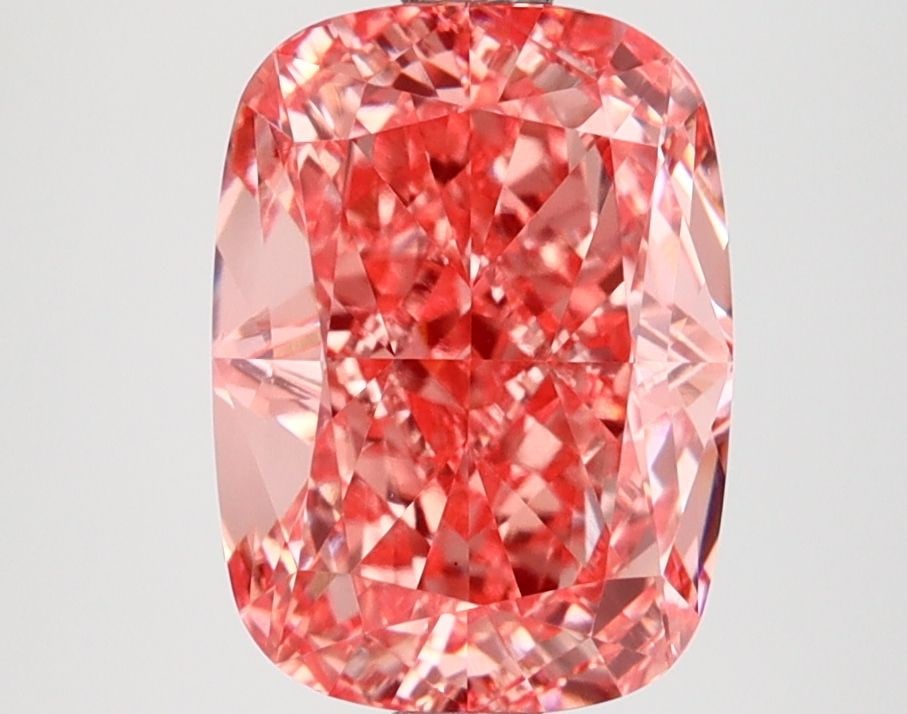 Loose Lab Diamond IGI Cushion Modified 3.0ct Fancy Vivid Pink VS1: Loose Lab Diamond IGI Cushion Modified 3.0ct Fancy Vivid Pink VS1 Loose Lab Diamond IGI Cushion Modified, 3.0ct, Color: Fancy Vivid Pink, Clarity: VS1, featuring EX Polish and EX Symmetry, certified b