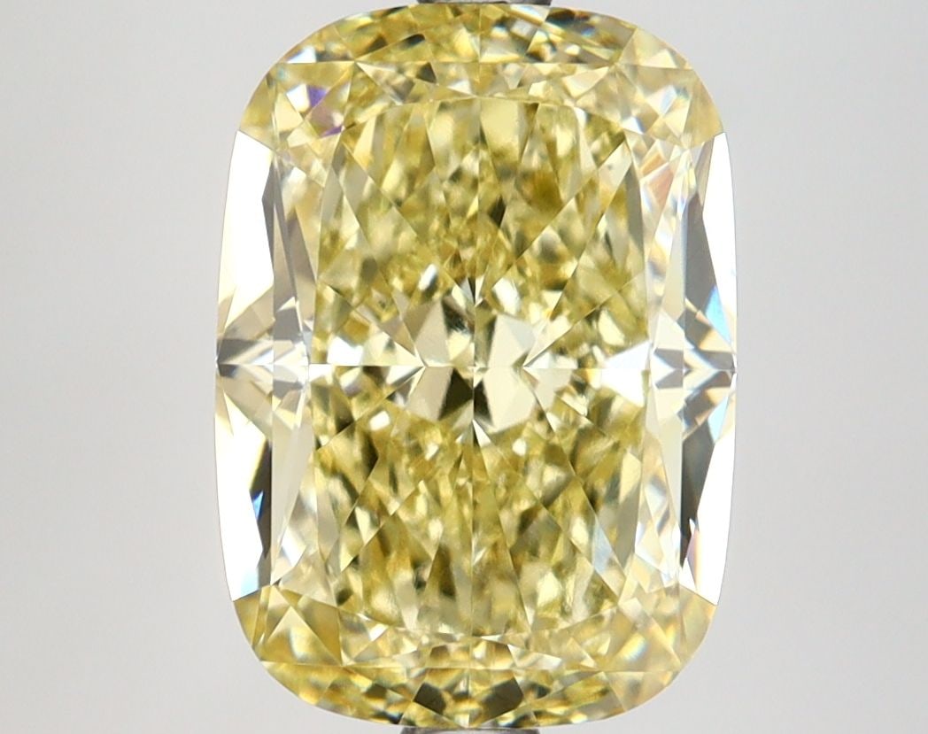 Loose Lab Diamond IGI Cushion Modified 4.54ct Fancy Intense Yellow VVS2: Loose Lab Diamond IGI Cushion Modified 4.54ct Fancy Intense Yellow VVS2 Loose Lab Diamond IGI Cushion Modified 4.54ct Fancy Intense Yellow VVS2, measuring 11.16L x 7.99W x 5.51H, certified by IGI. Ite