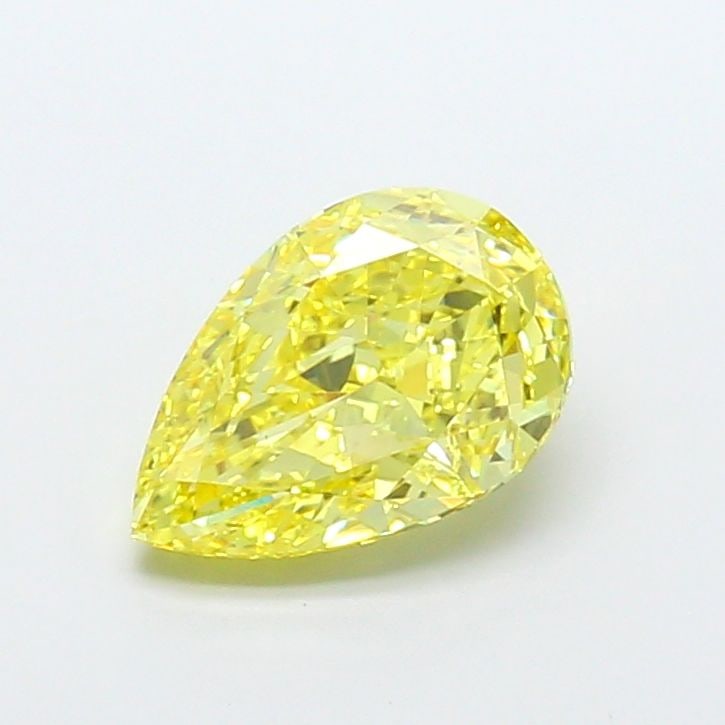 Loose Lab Diamond IGI Pear 4.02ct Fancy Intense Yellow VS1: Loose Lab Diamond IGI Pear 4.02ct Fancy Intense Yellow VS1 Loose lab-grown diamond, IGI certified, weighing 4.02 ct with a pear cut, color Fancy Intense Yellow, clarity VS1, and excellent polish and s