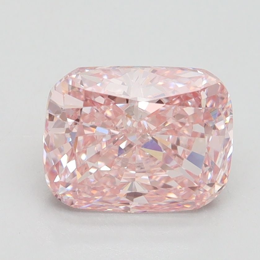 Loose Lab Diamond IGI Cushion Brilliant 2.02ct Fancy Intense Pink VS1: Loose Lab Diamond IGI Cushion Brilliant 2.02ct Fancy Intense Pink VS1 Loose lab-grown diamond certified by IGI, with a cushion brilliant shape weighing 2.02ct, fancy intense pink color, VS1 clarity, a