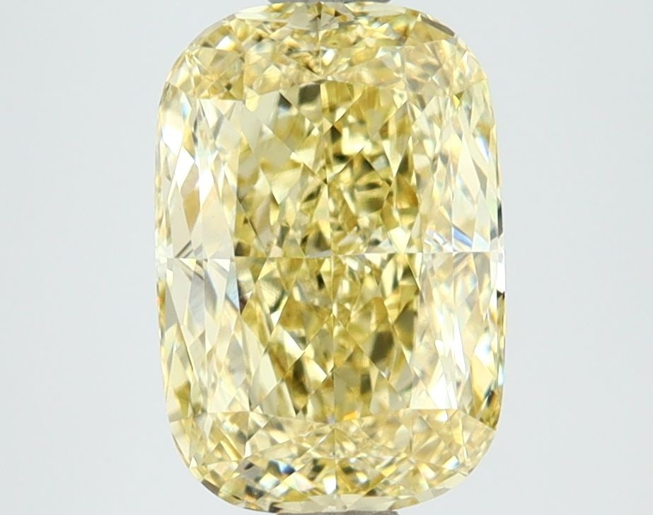 Loose Lab Diamond IGI Cushion Modified 2.72ct Fancy Intense Yellow VS1: Loose Lab Diamond IGI Cushion Modified 2.72ct Fancy Intense Yellow VS1 Loose lab-grown diamond weighing 2.72 carats, cushion modified cut, fancy intense yellow color, VS1 clarity, and IGI certified. I