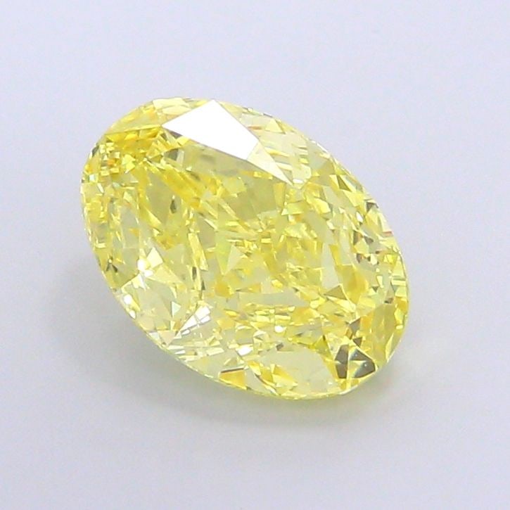 Loose Lab Diamond IGI Oval 4.22ct Fancy Intense Yellow VVS2: Loose Lab Diamond IGI Oval 4.22ct Fancy Intense Yellow VVS2 Loose Lab Diamond, 4.22ct, IGI certified, Oval shape, Color Fancy Intense Yellow, Clarity VVS2, Polish EX, Symmetry EX, Measurements: 12.15L