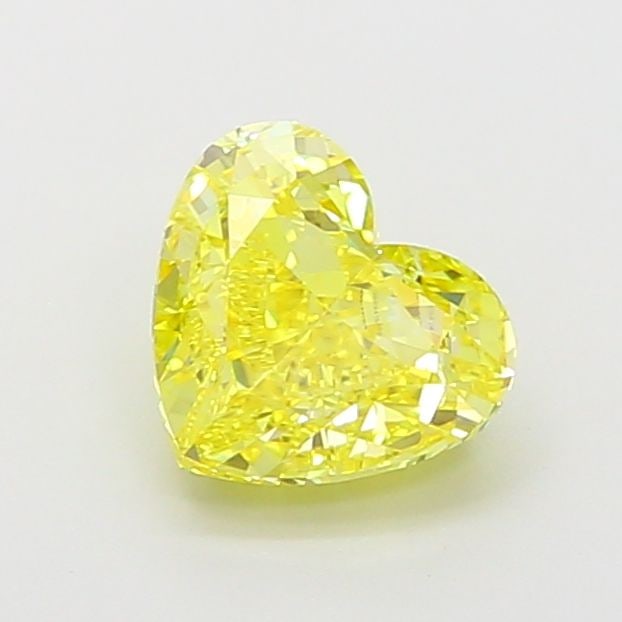 Loose Lab Diamond IGI Heart 3.84ct Fancy Vivid Yellow VS1: Loose Lab Diamond IGI Heart 3.84ct Fancy Vivid Yellow VS1 IGI certified 3.84ct loose lab diamond, heart shape, with fancy vivid yellow color and VS1 clarity, very good polish and symmetry, measuring 9