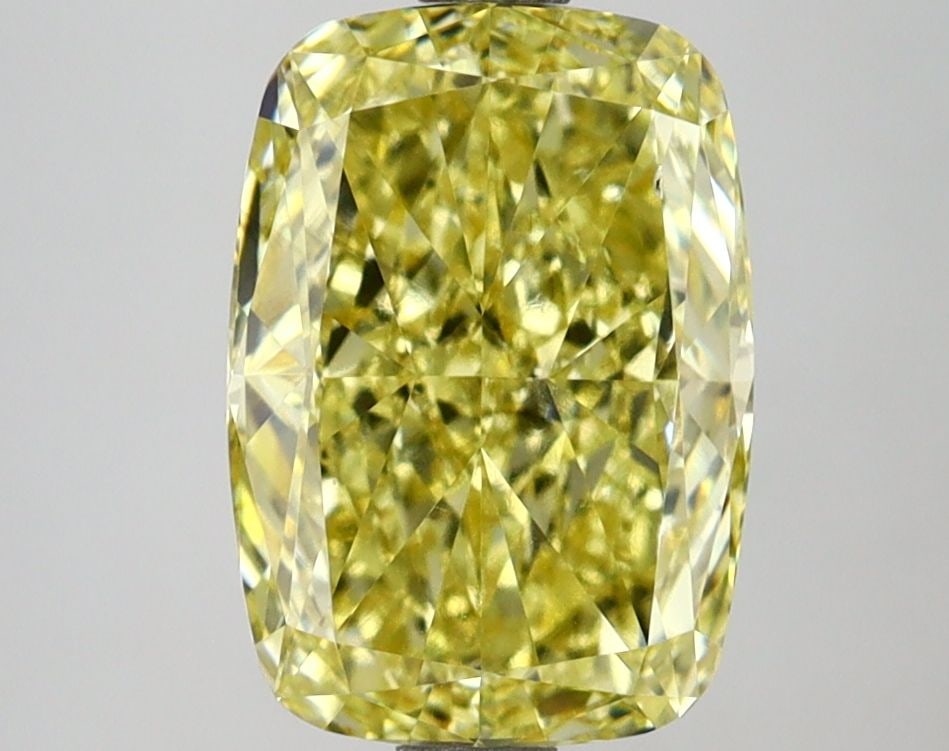 Loose Lab Diamond IGI Cushion Modified 2.8ct Fancy Intense Yellow VS2: Loose Lab Diamond IGI Cushion Modified 2.8ct Fancy Intense Yellow VS2 Loose Lab Diamond IGI Cushion Modified, 2.8ct, Color Fancy Intense Yellow, Clarity VS2, with EX Polish and EX Symmetry, certified