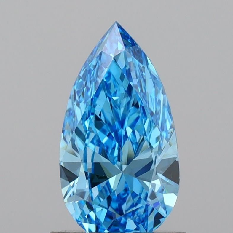 Loose Lab Diamond IGI Pear 1.02ct Fancy Vivid Blue VS1: Loose Lab Diamond IGI Pear 1.02ct Fancy Vivid Blue VS1 Loose Lab Diamond IGI Pear, 1.02ct, Color: Fancy Vivid Blue, Clarity: VS1, Polish: Very Good, Symmetry: Excellent, Measurements: 9.68L x 5.25W x