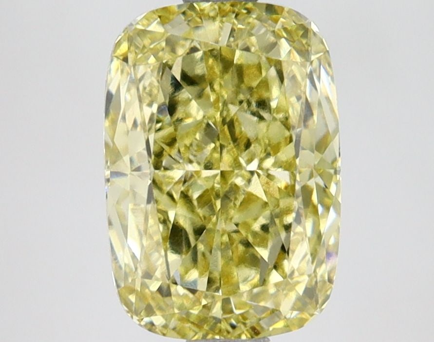Loose Lab Diamond IGI Cushion Modified 2.7ct Fancy Intense Yellow VS1: Loose Lab Diamond IGI Cushion Modified 2.7ct Fancy Intense Yellow VS1 2.7ct cushion modified loose lab diamond, IGI certified, color Fancy Intense Yellow, clarity VS1, features excellent polish, very