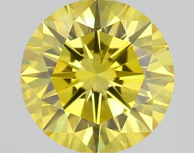 Loose Lab Diamond IGI Round 1.02ct Fancy Intense Yellow VS1: Loose Lab Diamond IGI Round 1.02ct Fancy Intense Yellow VS1 1.02ct round loose lab diamond, IGI certified, color Fancy Intense Yellow, clarity VS1, exhibiting very good polish and symmetry, measuremen