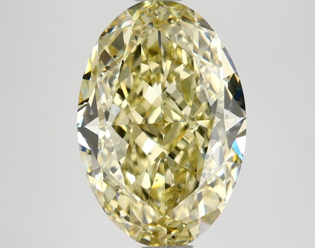 Loose Lab Diamond IGI Oval 3.3ct Fancy Intense Yellow VS2: Loose Lab Diamond IGI Oval 3.3ct Fancy Intense Yellow VS2 Loose Lab Diamond IGI Oval 3.3ct, Color Fancy Intense Yellow, Clarity VS2, with GD Polish and GD Symmetry. Certified by IGI, measures 11.25L X