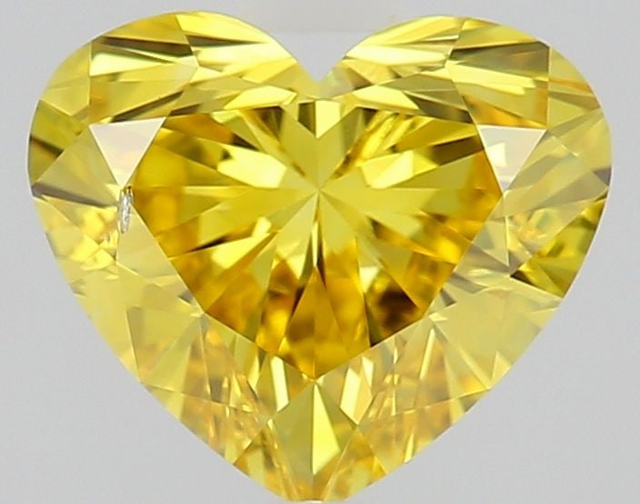 Loose Lab Diamond IGI Heart 1.0ct Fancy Intense Yellow SI1: Loose Lab Diamond IGI Heart 1.0ct Fancy Intense Yellow SI1 Loose Lab Diamond IGI Heart 1.0ct, Color Fancy Intense Yellow, Clarity SI1, featuring EX Polish and EX Symmetry. Certified by IGI, measures 6