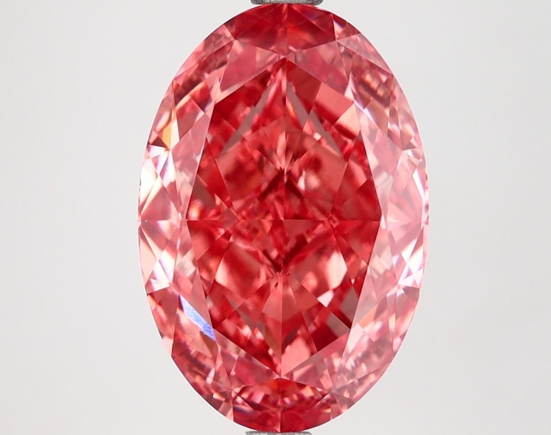 Loose Lab Diamond IGI Oval 4.65ct Fancy Vivid Pink VS1: Loose Lab Diamond IGI Oval 4.65ct Fancy Vivid Pink VS1 Loose Lab Diamond IGI Oval 4.65ct in Fancy Vivid Pink, VS1 clarity, with measurements of 12.94L x 8.7W x 5.28H, certified by IGI. Item Specifics: