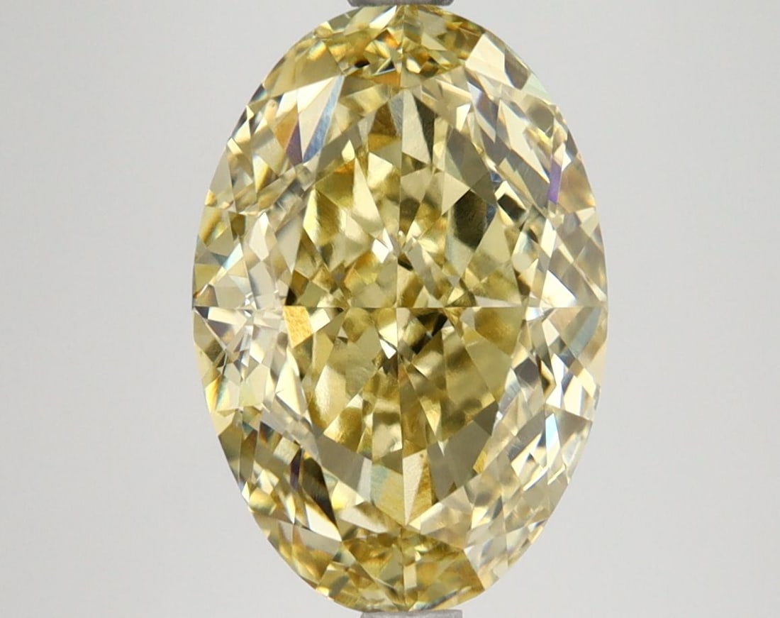 Loose Lab Diamond IGI Oval 4.45ct Fancy Intense Yellow VS1: Loose Lab Diamond IGI Oval 4.45ct Fancy Intense Yellow VS1 Loose Lab Diamond IGI Oval 4.45ct Fancy Intense Yellow VS1, measuring 12.4L x 8.43W x 5.44H, with EX polish and symmetry, certified by IGI. I