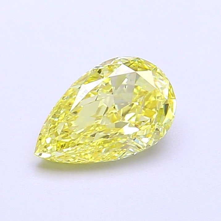 Loose Lab Diamond IGI Pear 1.05ct Fancy Intense Yellow VS2: Loose Lab Diamond IGI Pear 1.05ct Fancy Intense Yellow VS2 Loose Lab Diamond IGI Pear, 1.05ct, color Fancy Intense Yellow, clarity VS2, excellent polish and symmetry, measuring 8.67L x 5.45W x 3.06H,
