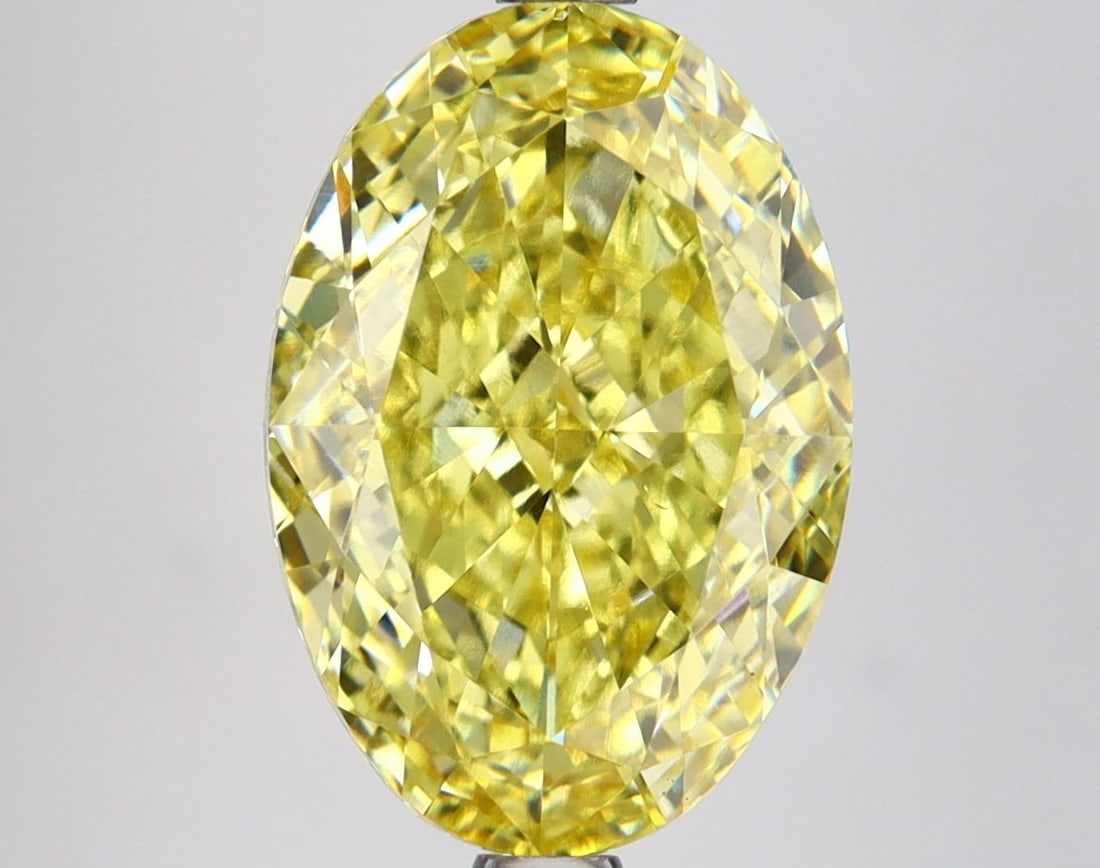 Loose Lab Diamond IGI Oval 4.68ct Fancy Vivid Yellow VS2: Loose Lab Diamond IGI Oval 4.68ct Fancy Vivid Yellow VS2 Loose lab-grown diamond, IGI certified, weighing 4.68ct, oval cut, Fancy Vivid Yellow color, VS2 clarity, Excellent polish and symmetry with me