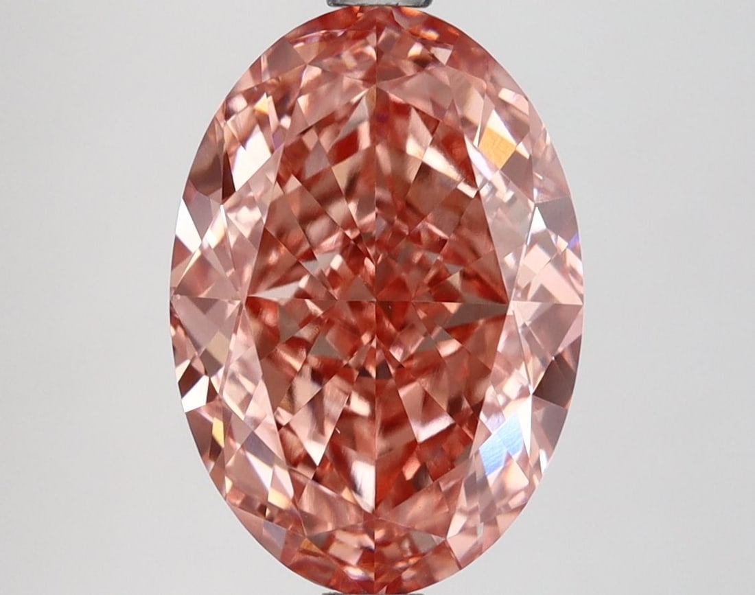 Loose Lab Diamond IGI Oval 4.51ct Fancy Vivid Pink VS1: Loose Lab Diamond IGI Oval 4.51ct Fancy Vivid Pink VS1 Loose lab-grown diamond, IGI certified, weighing 4.51ct, oval cut, Fancy Vivid Pink color, VS1 clarity, Excellent polish and symmetry with measur