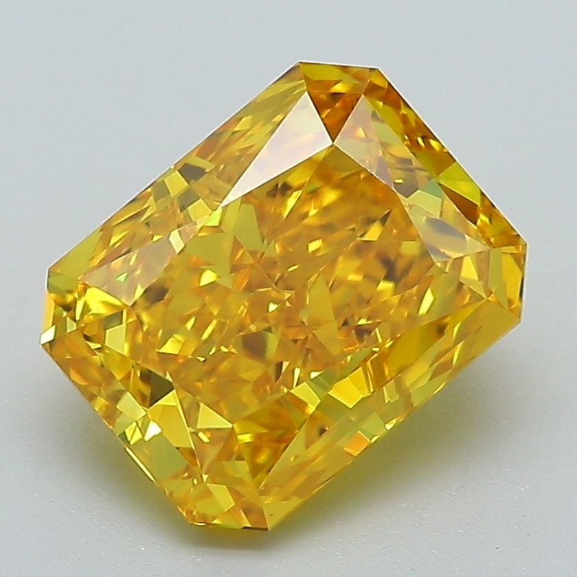 Loose Lab Diamond IGI Radiant 3.1ct Fancy Vivid Yellow VVS2: Loose Lab Diamond IGI Radiant 3.1ct Fancy Vivid Yellow VVS2 This 3.1 ct radiant lab-created diamond boasts a fancy vivid yellow color with VVS2 clarity, certified by IGI. Item Specifics: Source: This