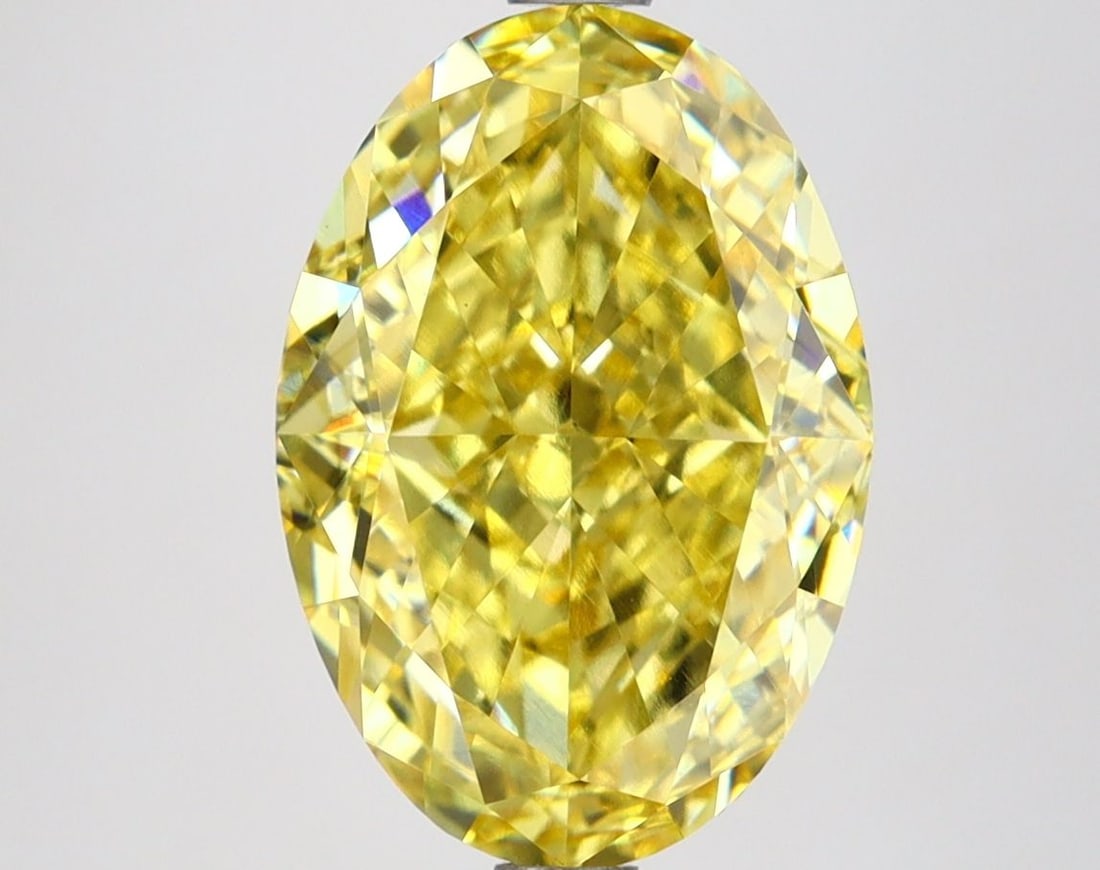 Loose Lab Diamond IGI Oval 4.46ct Fancy Vivid Yellow VS1: Loose Lab Diamond IGI Oval 4.46ct Fancy Vivid Yellow VS1 This 4.46 ct oval lab-created diamond has a fancy vivid yellow color and VS1 clarity, certified by IGI. Item Specifics: Source: This Is A Real