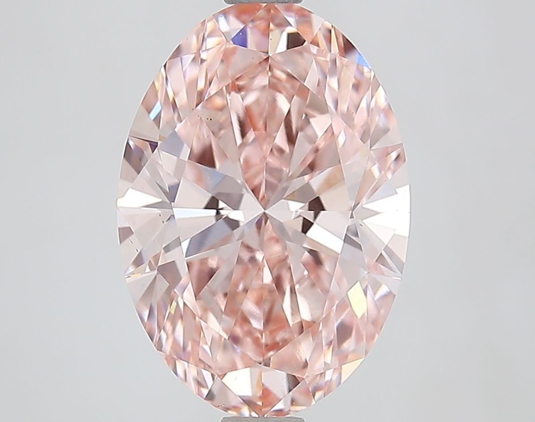 Loose Lab Diamond IGI Oval 2.98ct Fancy Intense Pink VS1: Loose Lab Diamond IGI Oval 2.98ct Fancy Intense Pink VS1 This 2.98ct loose lab diamond has an oval cut, fancy intense pink color, and clarity VS1, certified by IGI. Its measurements are 11.68L x 8.14W
