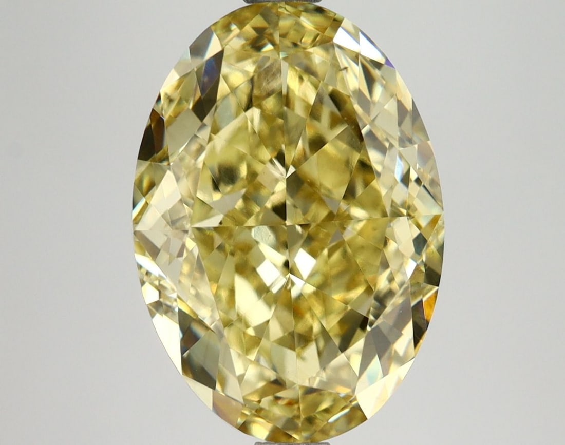 Loose Lab Diamond IGI Oval 4.78ct Fancy Intense Yellow VS1: Loose Lab Diamond IGI Oval 4.78ct Fancy Intense Yellow VS1 Loose Lab Diamond IGI Oval, 4.78ct, Color Fancy Intense Yellow, Clarity VS1, with EX Polish and EX Symmetry; measures 12.2L x 8.58W x 5.56H,