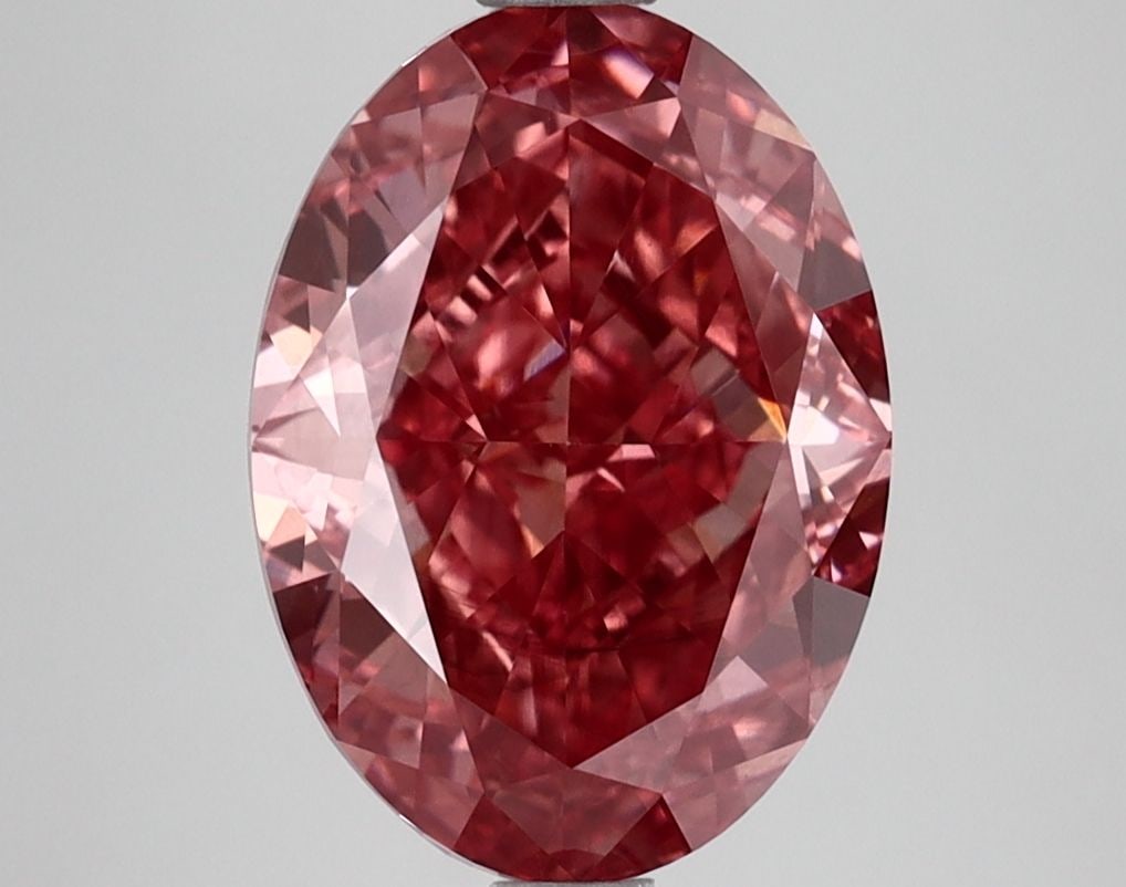 Loose Lab Diamond IGI Oval 3.74ct Fancy Vivid Pink SI1: Loose Lab Diamond IGI Oval 3.74ct Fancy Vivid Pink SI1 This 3.74ct loose lab-grown oval diamond boasts a fancy vivid pink color and SI1 clarity, certified by IGI, with measurements of 11.04L x 7.98W x