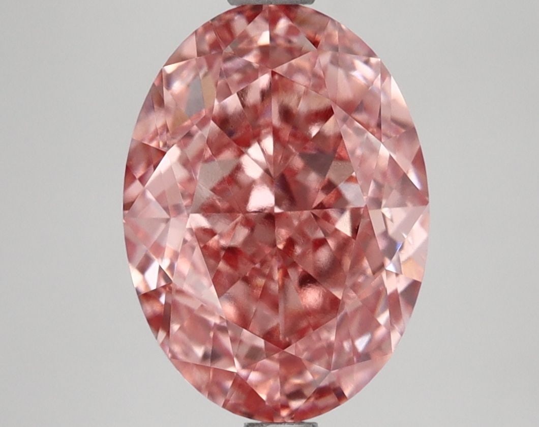 Loose Lab Diamond IGI Oval 4.25ct Fancy Vivid Pink VVS2: Loose Lab Diamond IGI Oval 4.25ct Fancy Vivid Pink VVS2 Loose lab-grown diamond IGI certified, 4.25ct, Fancy Vivid Pink color, VVS2 clarity, with excellent polish and symmetry. Measurements are 11.3L