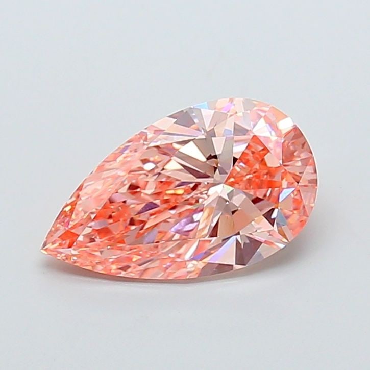 Loose Lab Diamond IGI Pear 4.02ct Fancy Intense Pink VVS2: Loose Lab Diamond IGI Pear 4.02ct Fancy Intense Pink VVS2 Loose Lab Diamond IGI Pear 4.02ct in Fancy Intense Pink color, VVS2 clarity, with excellent polish and symmetry. Certified by IGI, measures 14