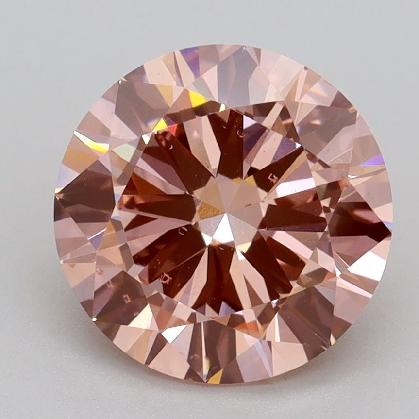 Loose Lab Diamond IGI Round 3.0ct Fancy Intense Pink VS2: Loose Lab Diamond IGI Round 3.0ct Fancy Intense Pink VS2 Loose Lab Diamond IGI Round 3.0ct Fancy Intense Pink VS2, featuring excellent polish and symmetry, with measurements of 9.35L x 9.42W x 5.44H,