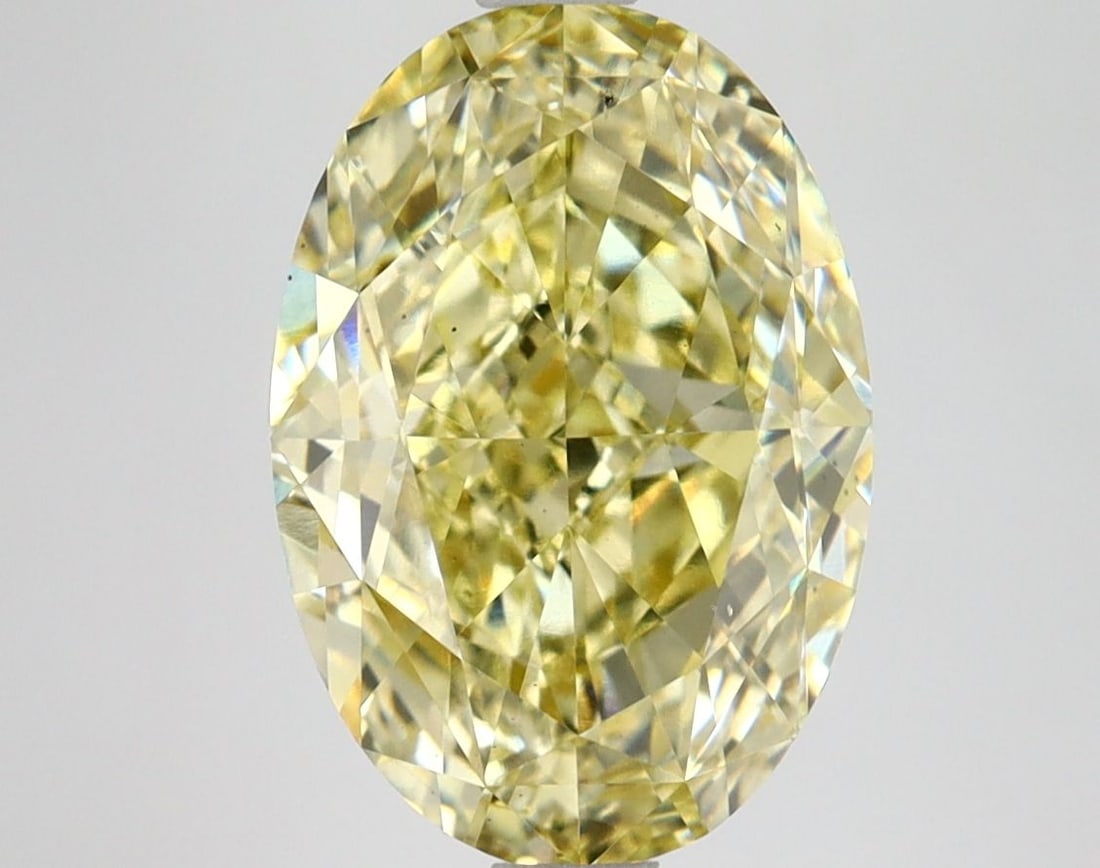Loose Lab Diamond IGI 4.71ct Fancy Intense Yellow VS2: Loose Lab Diamond IGI 4.71ct Fancy Intense Yellow VS2 A 4.71ct loose lab-grown diamond featuring a Fancy Intense Yellow color and VS2 clarity, certified by IGI. It measures 12.14L x 8.37W x 5.66H mm,