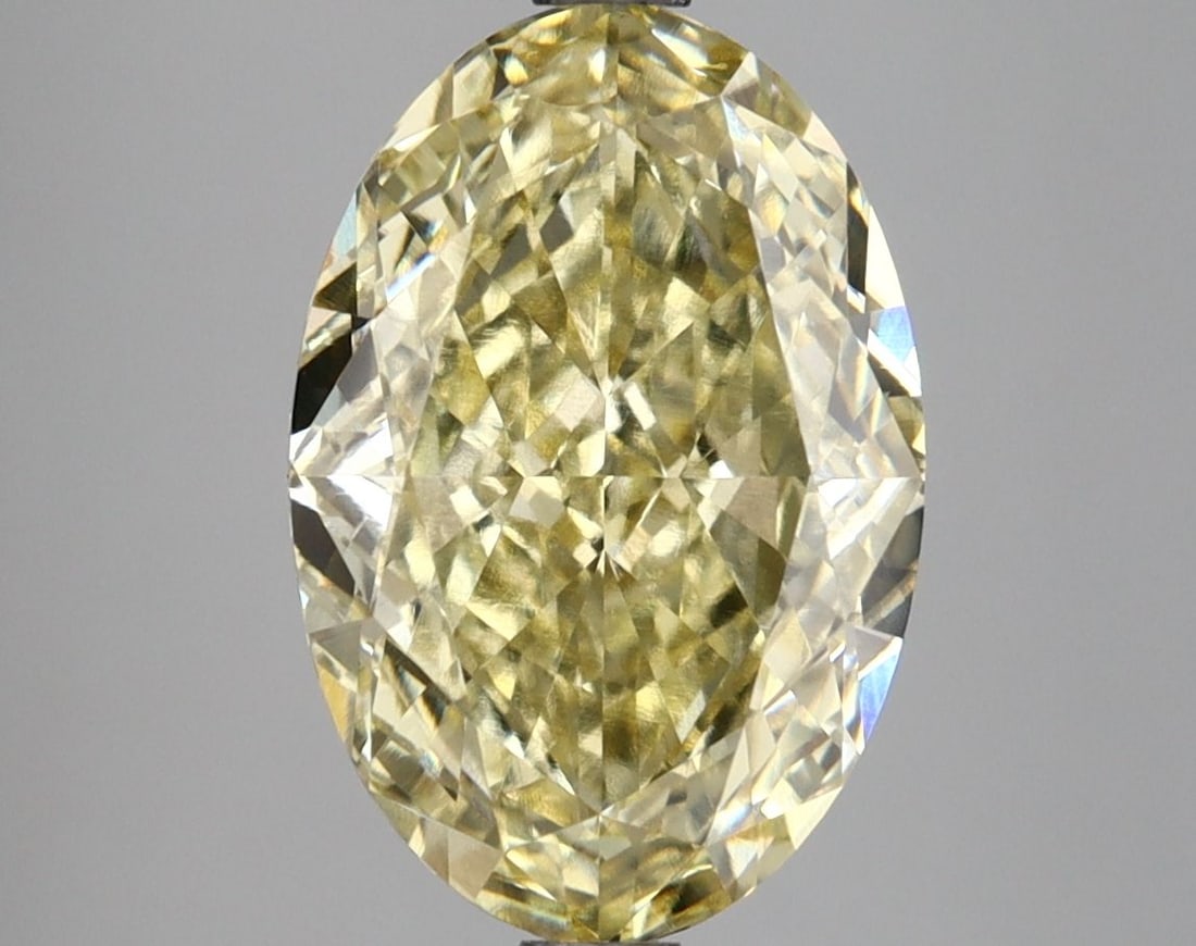 Loose Lab Diamond IGI Oval 4.06ct Fancy Intense Yellow VVS2 (1 of 1)