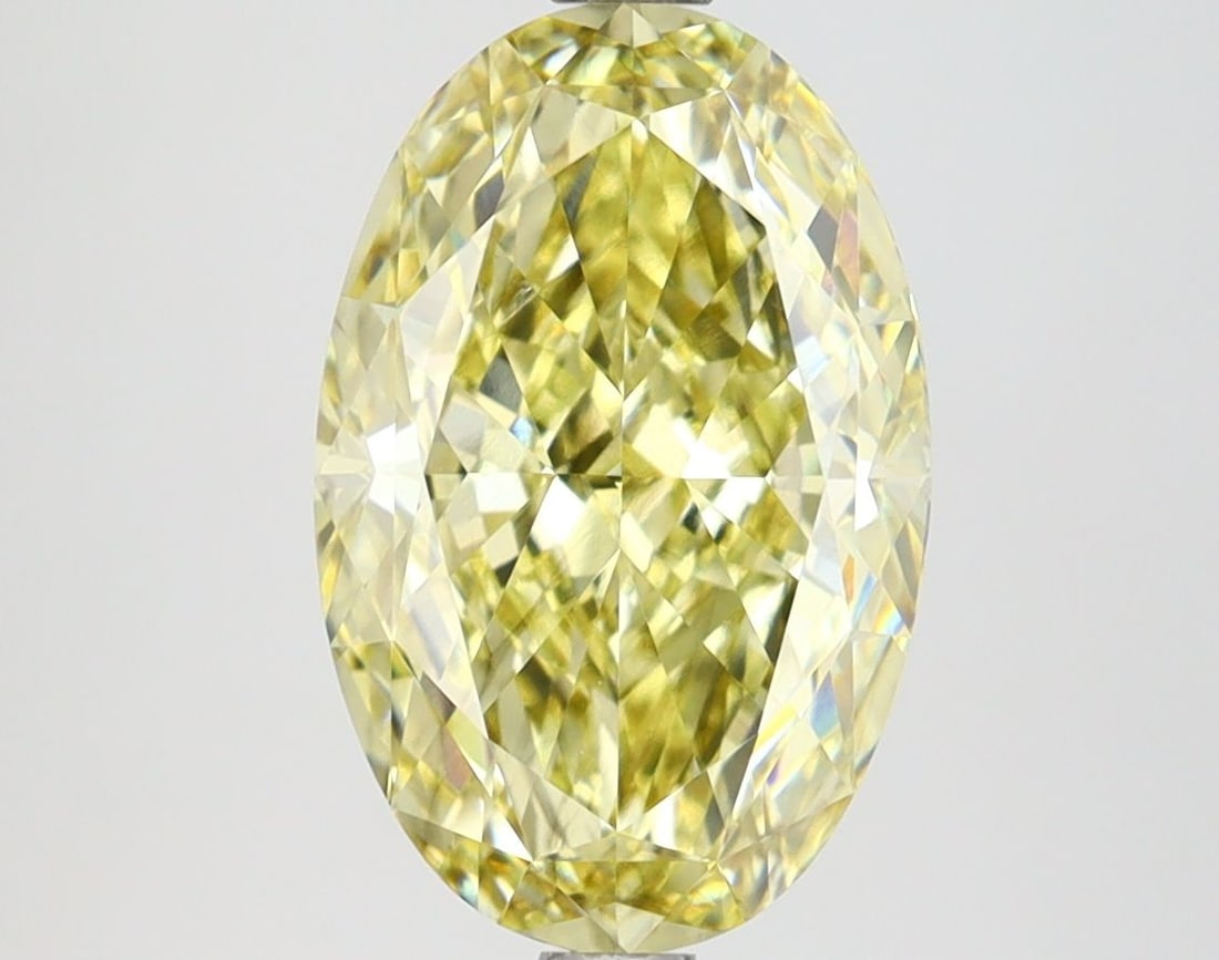 Oval 3.4ct Fancy Intense Yellow VS2 - Loose Lab Diamond IGI: Oval 3.4ct Fancy Intense Yellow VS2 - Loose Lab Diamond IGI A 3.4ct loose lab-grown diamond showcasing a Fancy Intense Yellow color with VS2 clarity, excellent polish and symmetry, certified by IGI. I