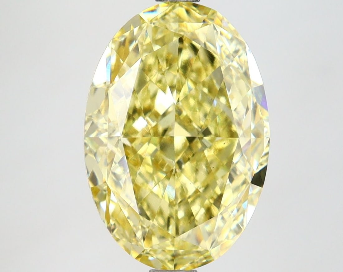 Loose Lab Diamond IGI Oval 4.8ct Fancy Intense Yellow VS1: Loose Lab Diamond IGI Oval 4.8ct Fancy Intense Yellow VS1 Loose Lab Diamond IGI Oval, 4.8ct, Fancy Intense Yellow color, VS1 clarity, EX polish, and VG symmetry. Certified by IGI, measurements are 12.