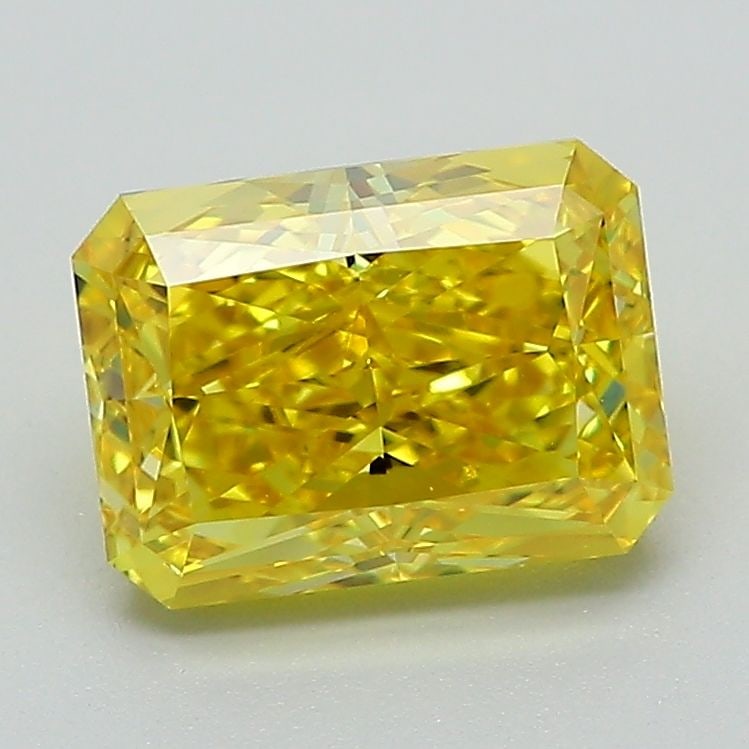 Loose Lab Diamond IGI Radiant 2.02ct Fancy Vivid Yellow VS1: Loose Lab Diamond IGI Radiant 2.02ct Fancy Vivid Yellow VS1 Loose lab-grown diamond, 2.02ct, radiant cut, Fancy Vivid Yellow color, VS1 clarity, with EX polish and symmetry; certified by IGI. Item Spe