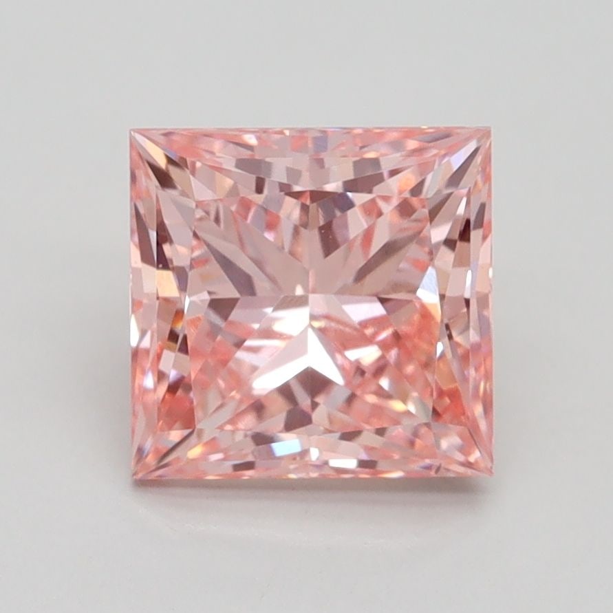 Loose Lab Diamond IGI Princess 2.02ct Fancy Intense Pink VS2: Loose Lab Diamond IGI Princess 2.02ct Fancy Intense Pink VS2 Loose lab diamond, 2.02ct princess cut, featuring Fancy Intense Pink color and VS2 clarity, with excellent polish and symmetry, certified b