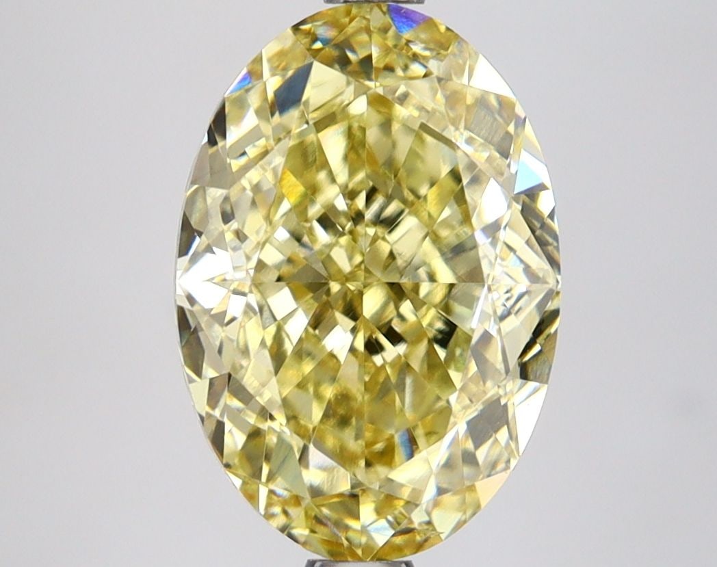 Loose Lab Diamond IGI Oval 3.64ct Fancy Intense Yellow VS1: Loose Lab Diamond IGI Oval 3.64ct Fancy Intense Yellow VS1 Loose lab-grown diamond, IGI certified, oval cut, 3.64ct, Fancy Intense Yellow color, VS1 clarity, EX polish and symmetry, measurements 11.23