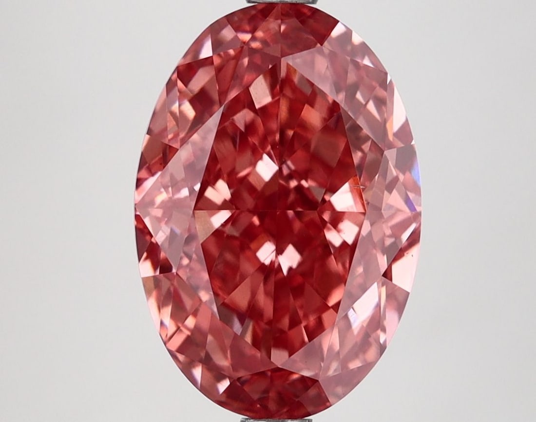 Loose Lab Diamond IGI Oval 4.55ct Fancy Vivid Pink VS1: Loose Lab Diamond IGI Oval 4.55ct Fancy Vivid Pink VS1 Loose lab-grown diamond, 4.55ct oval cut, color Fancy Vivid Pink, clarity VS1 with IGI certification. Measurements: 12.16L X 8.32W X 5.6H. Item S