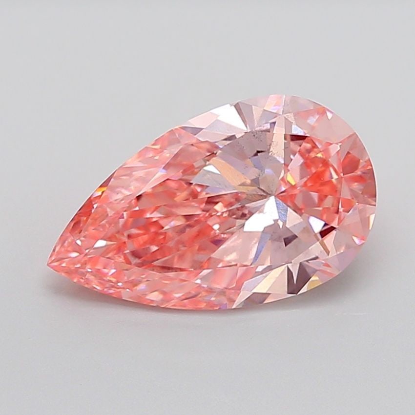 Loose Lab Diamond IGI Pear 4.49ct Fancy Vivid Pink SI1: Loose Lab Diamond IGI Pear 4.49ct Fancy Vivid Pink SI1 Loose lab-grown diamond, 4.49ct pear cut, color Fancy Vivid Pink, clarity SI1 with IGI certification. Measurements: 15.48L X 9.18W X 5.33H. Item